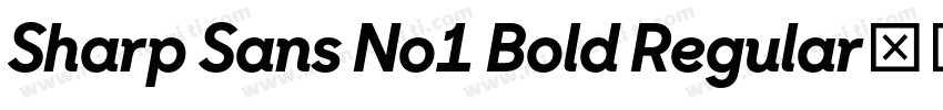 Sharp Sans No1 Bold Regular字体转换